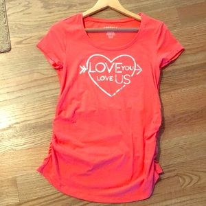 Pink and silver Maternity shirt